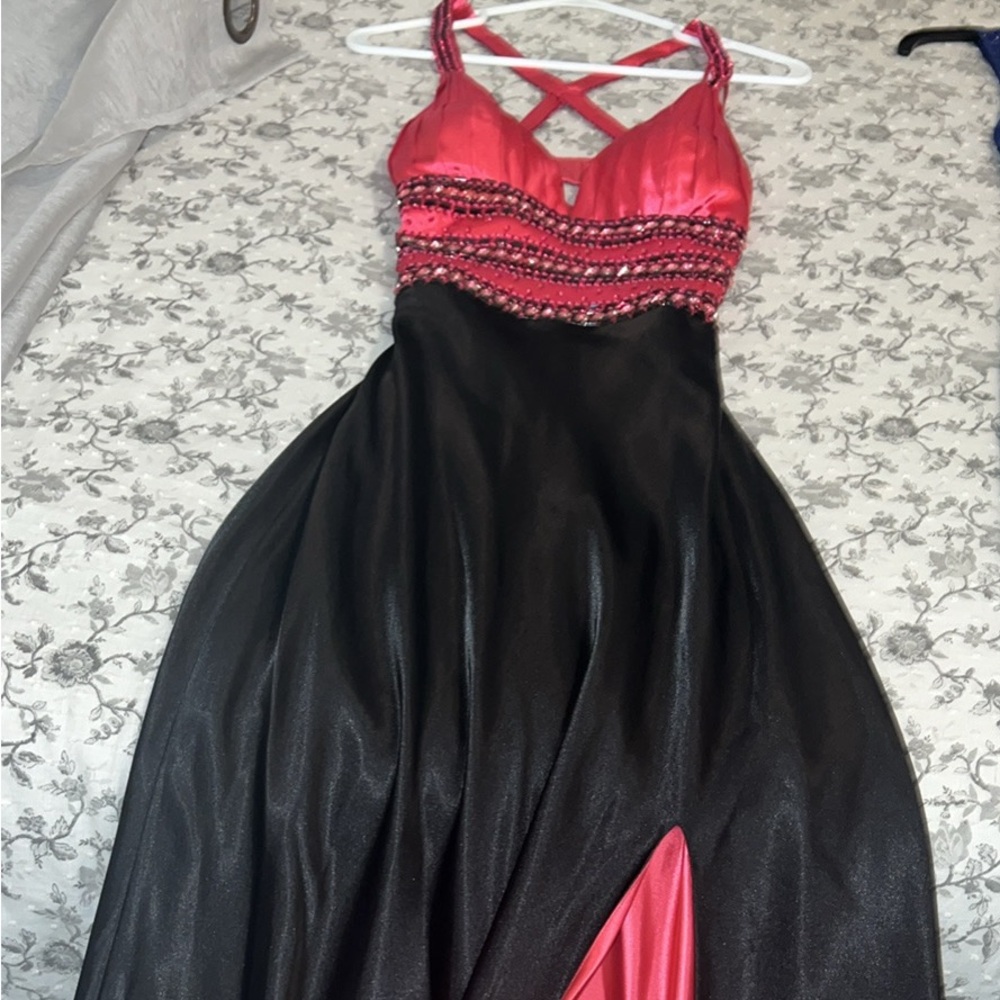 Pink/Black Formal Dress